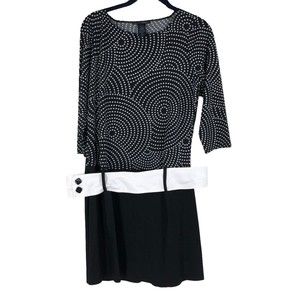 1970s Drop Waist Mini Dress w/Belt, Polk-a-dots, 007 Girl, Austin Powers, Elvis